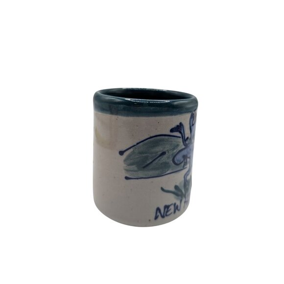 Great Bay Pottery New Hampshire NH Stoneware LG. Coffee Mug/ Moose 2007 Handmade - Picture 8 of 10